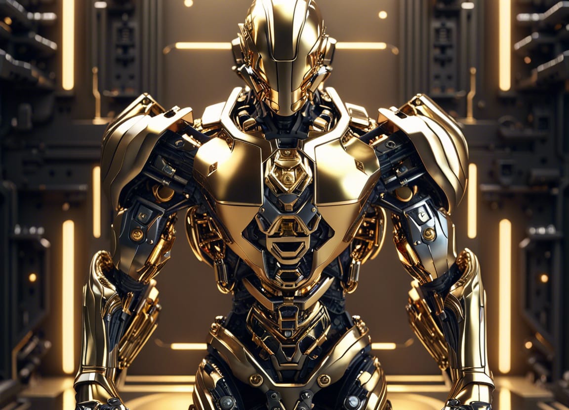 Golden cyborg